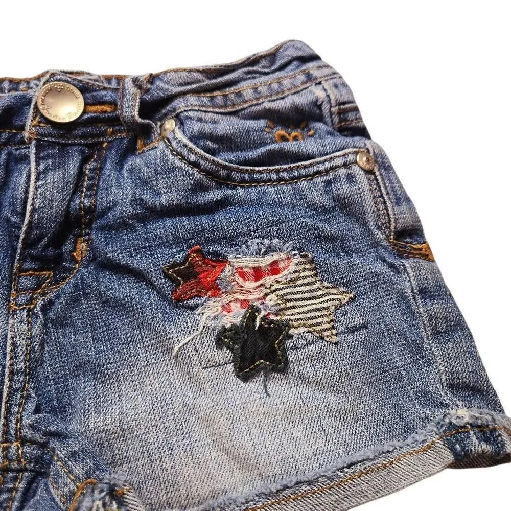 Justice heart star denim shorts 8